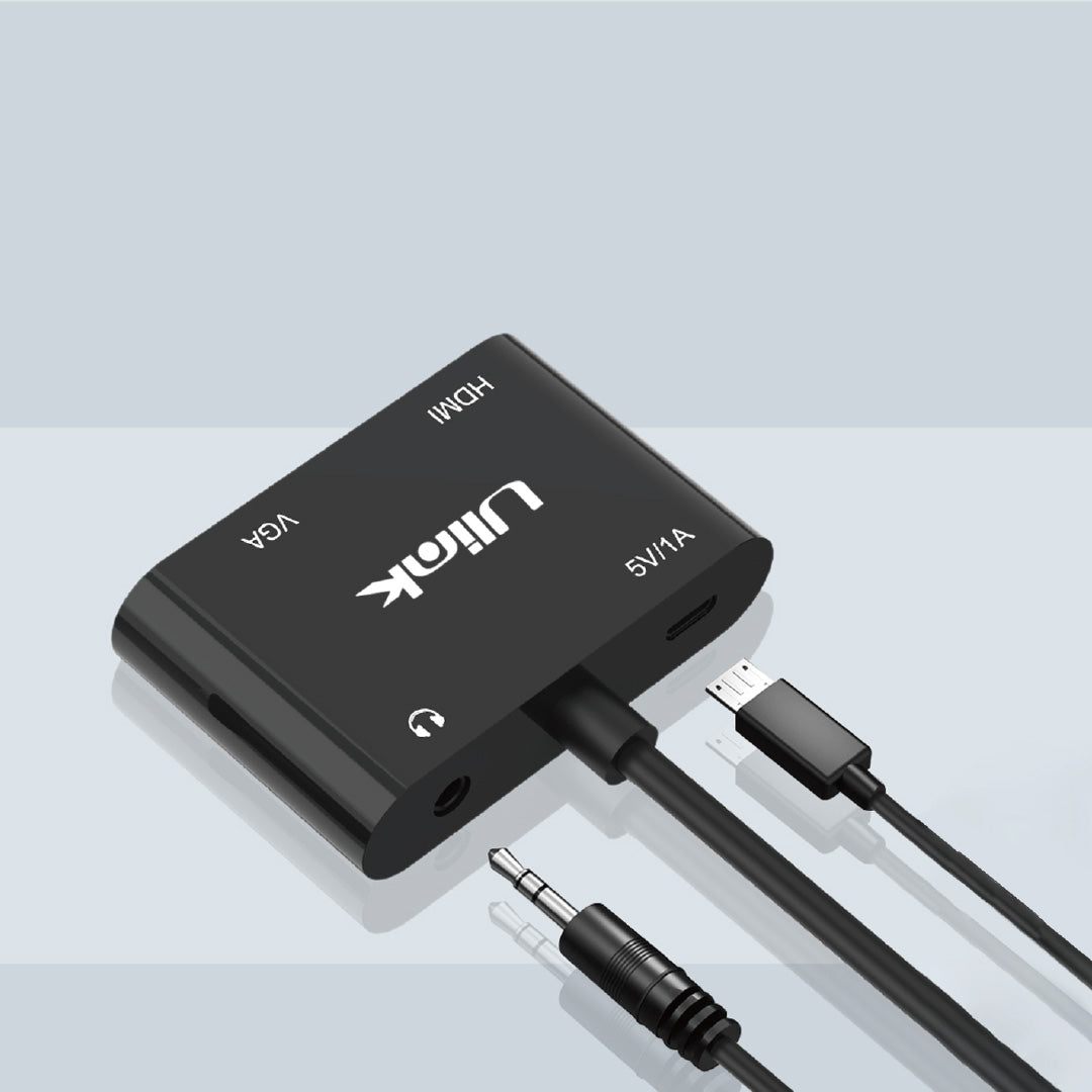 Conversor de VGA a HDMI + VGA c/audio / mod. UL-CV2500HV