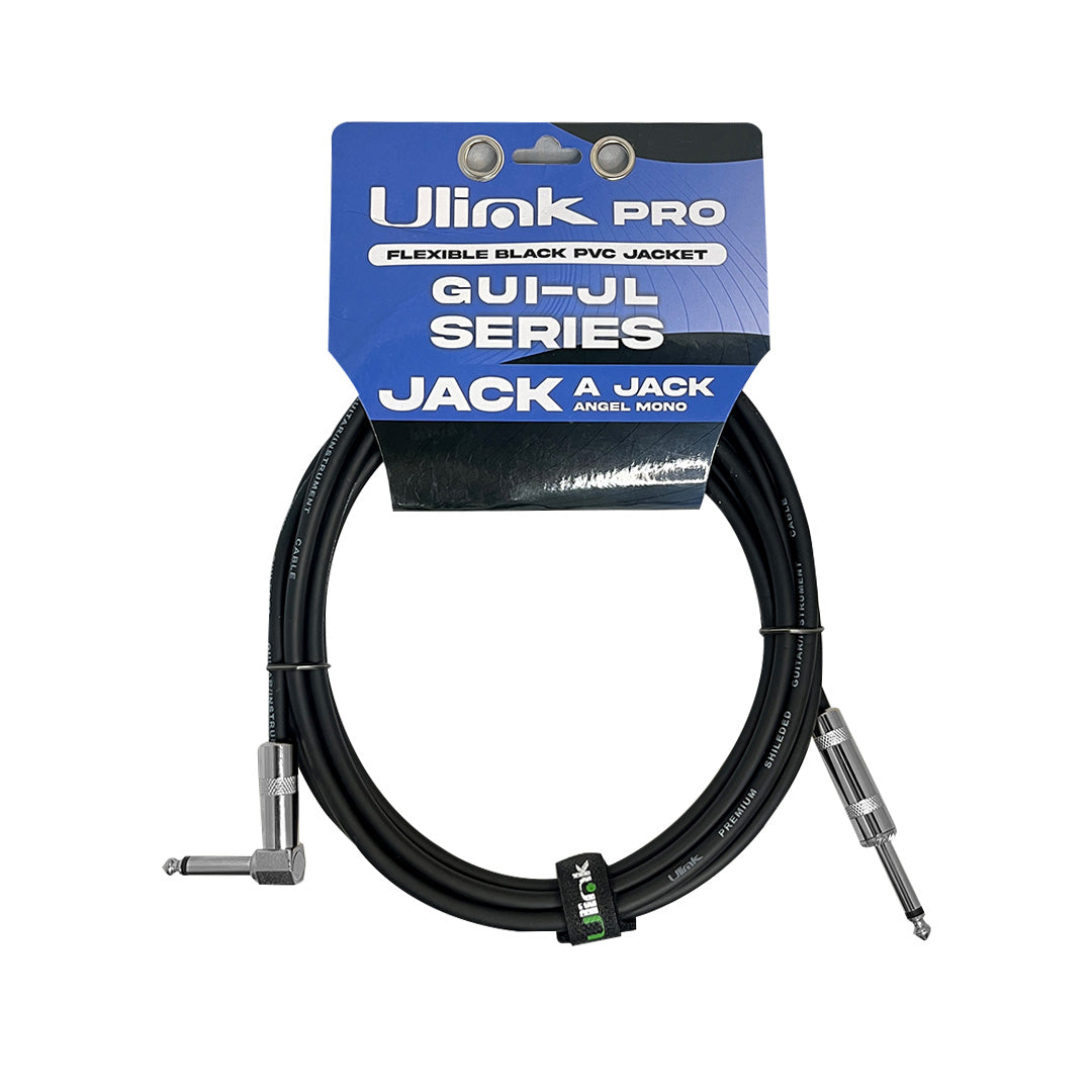 Cable de audio Jack macho macho en L de 3 mts / UL-GUI-JL403