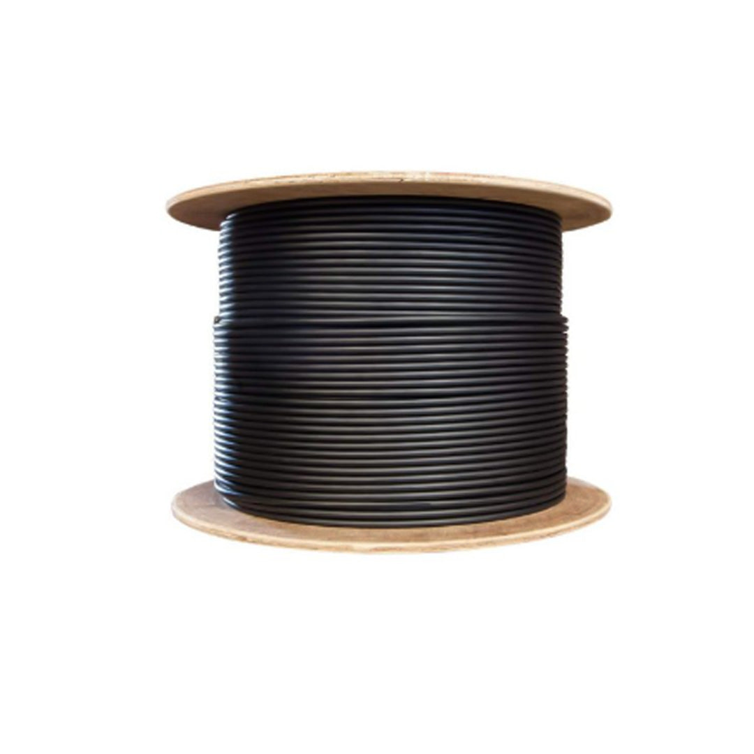 Cable de red exterior Cat6, 23 AWG, CCA, 4x2x0,52mm, doble chaqueta de PVC + PE, carrete de 100 mts
