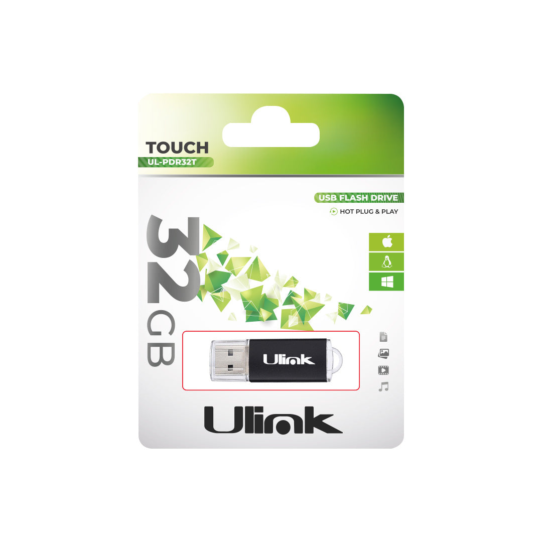 PENDRIVE 32 GB negro modelo TOUCH / UL-PDR32T