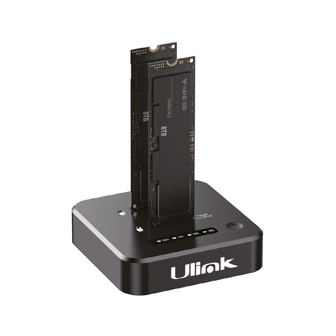 Docking Station para tarjetas SSD NVME con funcion de clonado / UL-DCKCL2