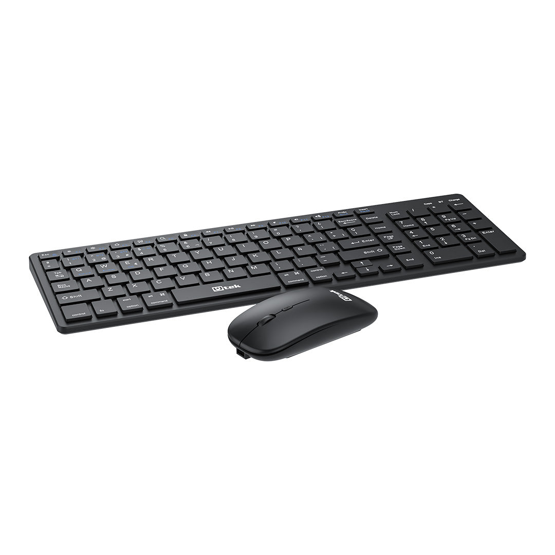 Kit teclado inalámbrico recargable 2,4Ghz + Bluetooth / UT-KTD605BW