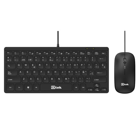 Mini kit teclado mouse alámbrico USB / UT-KTDM220