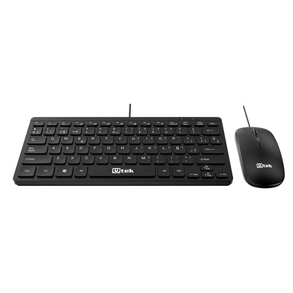 Mini kit teclado mouse alámbrico USB / UT-KTDM220