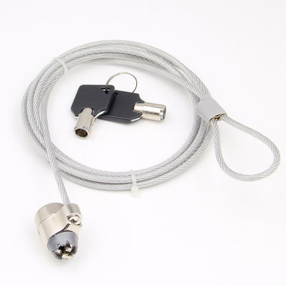 Candado para notebook slot universal con llave, 1,8mts de largo y 4mm espesor / UT-LK020K