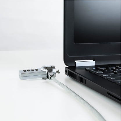Candado para notebook slot universal con clave, 1,8mts de largo y 4mm espesor / UT-LK050P