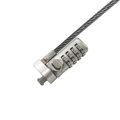 Candado para notebook slot NANO con clave, 1,8mts de largo y 4mm espesor / UT-LK080PN