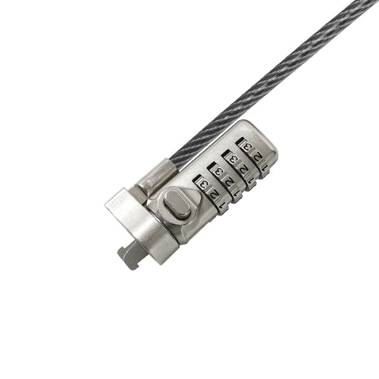 Candado para notebook slot NANO con clave, 1,8mts de largo y 4mm espesor / UT-LK080PN