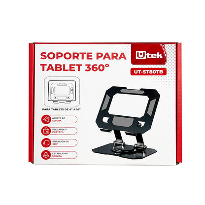 Soporte de metal para tablet con altura y rotación / UT-ST80TB