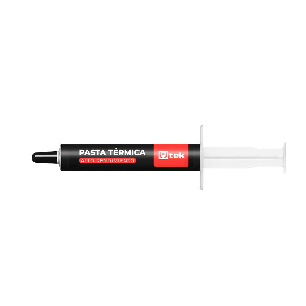 Pasta térmica conductividad 12.8W/m.k , 4 gramos, incluye espatula y limpiador / UT- PT1280