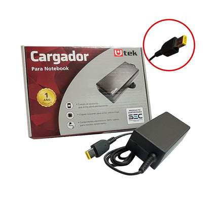 Adaptador de energia LENOVO 20V 2,25A pin rectangular certificado / mod. UT- LN45(2)