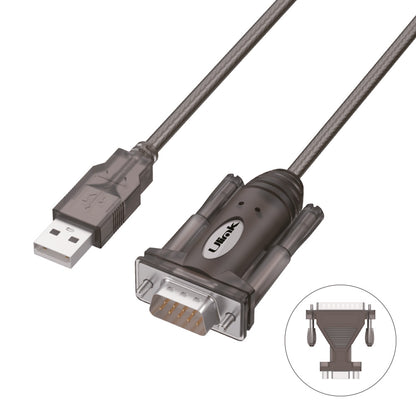 Adaptador USB a serial DB9 + DB25 (Chipset Prolific) / mod. UL-Y105A