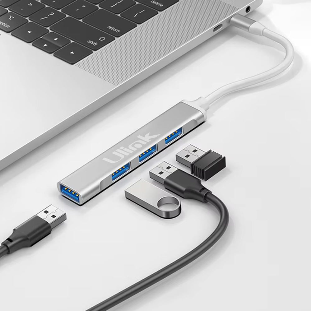 HUB 4 puertos USB 3.0 * 1 + USB 2.0 * 3 conector tipo C / mod UL-HUBC400