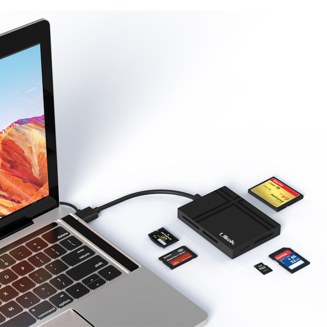 Lector de memoria universal USB 3.0 5 en 1 con adaptador USB C / UL-RD500