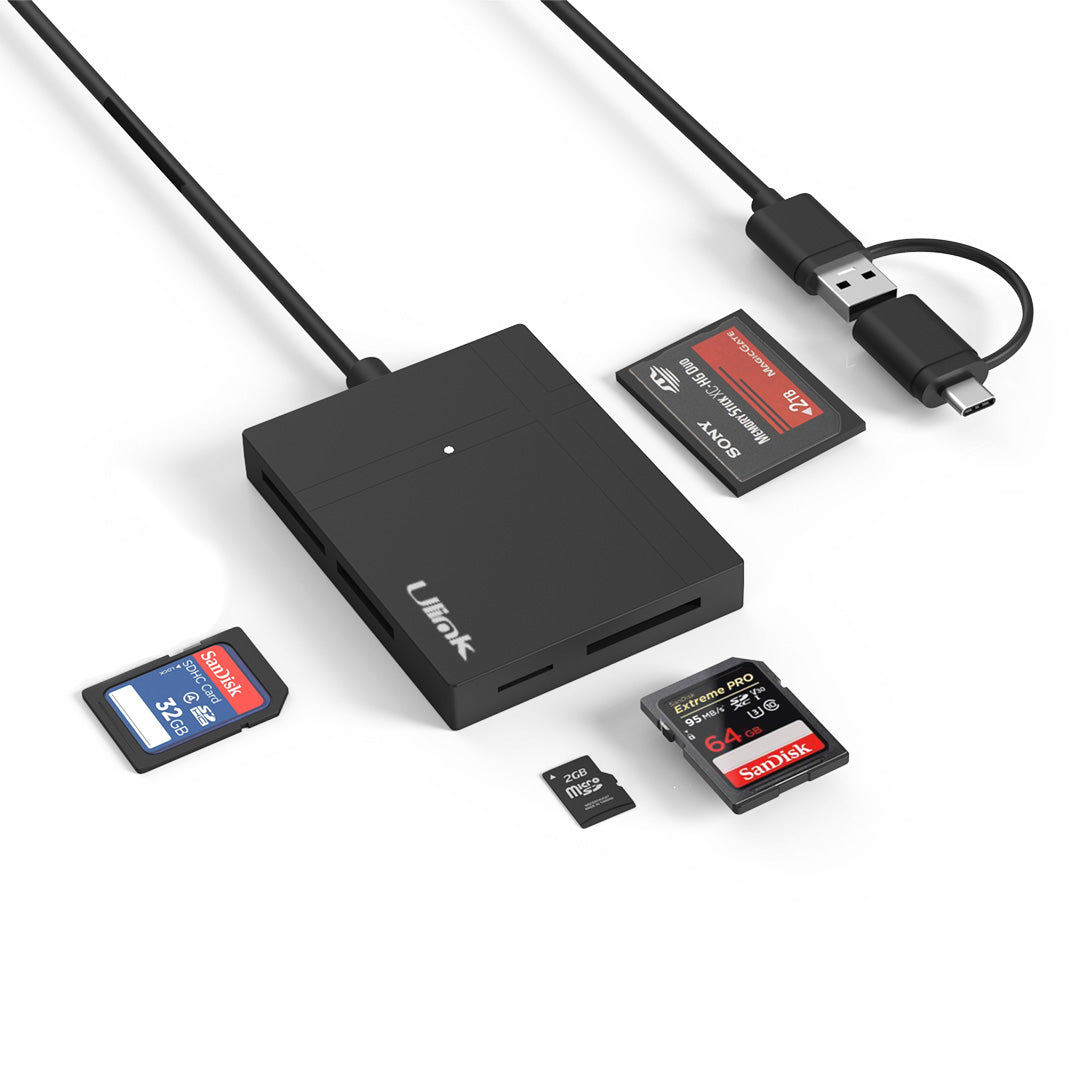 Lector de memoria universal USB 3.0 5 en 1 con adaptador USB C / UL-RD500
