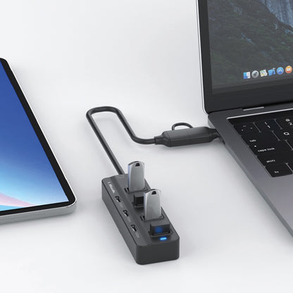 HUB 7 puertos USB 3.0 con USB C*3 + USB3.0*4 / mod. UL-HUBAC730