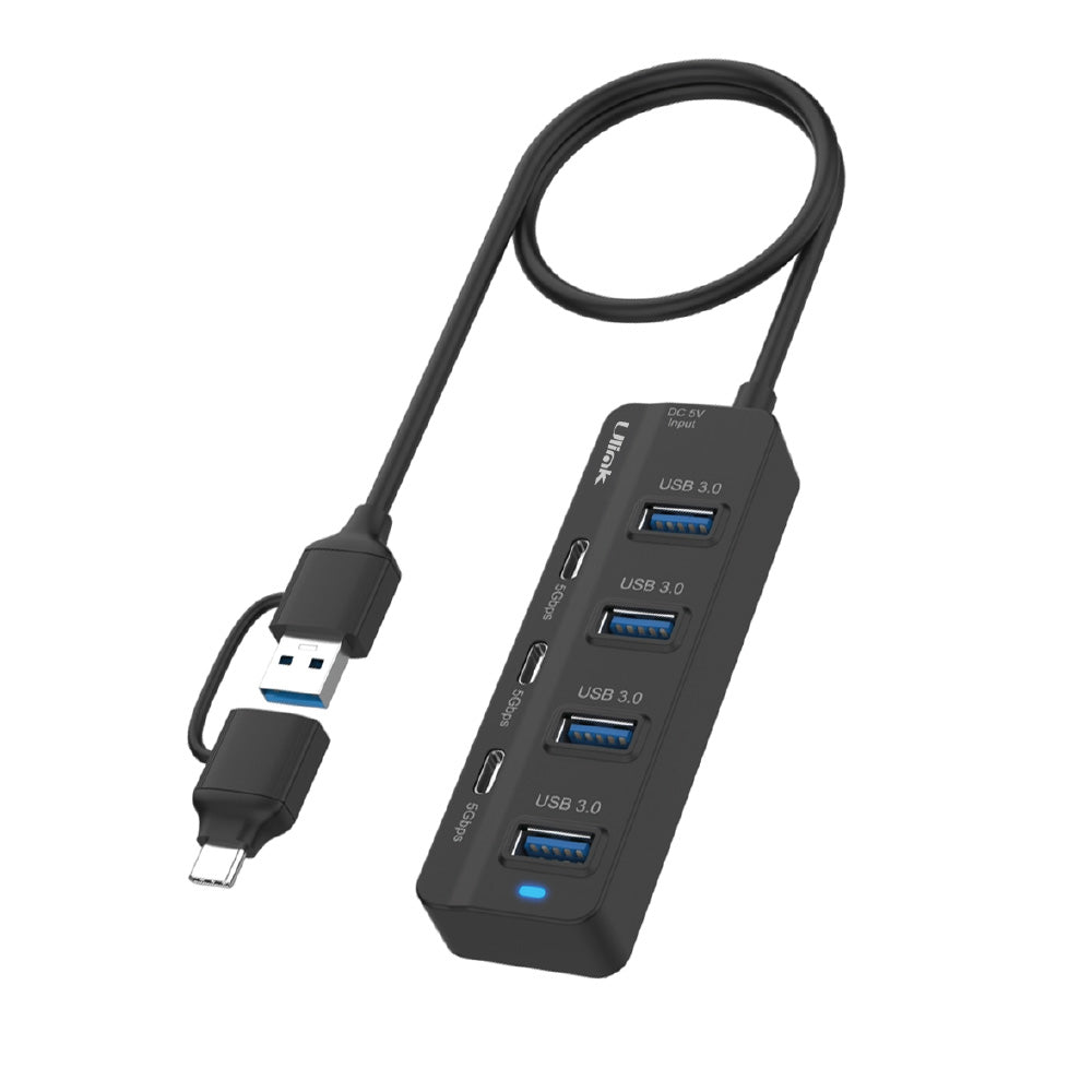 HUB 7 puertos USB 3.0 con USB C*3 + USB3.0*4 / mod. UL-HUBAC730