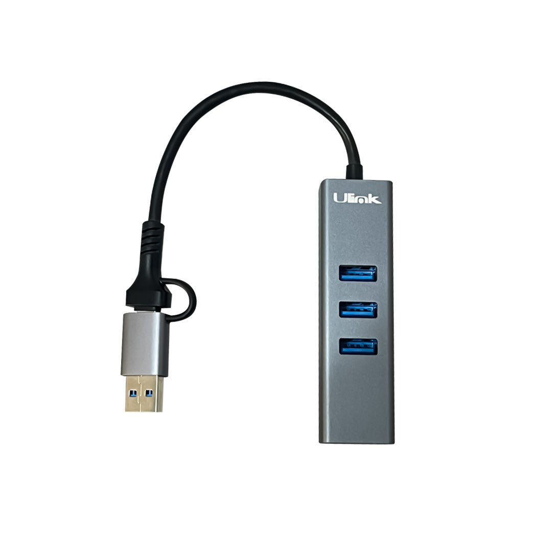 HUB 4 puertos USB C/A / mod. UL-HUBCA4
