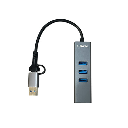 HUB 4 puertos USB C/A / mod. UL-HUBCA4