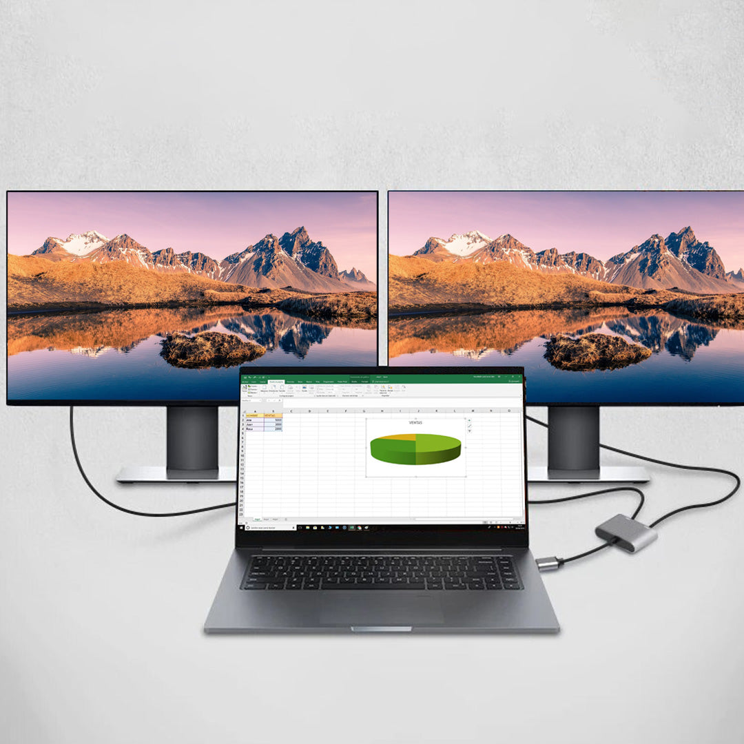 Adaptador USB 3.0 HDMI y VGA metalico / UL-AD300HV