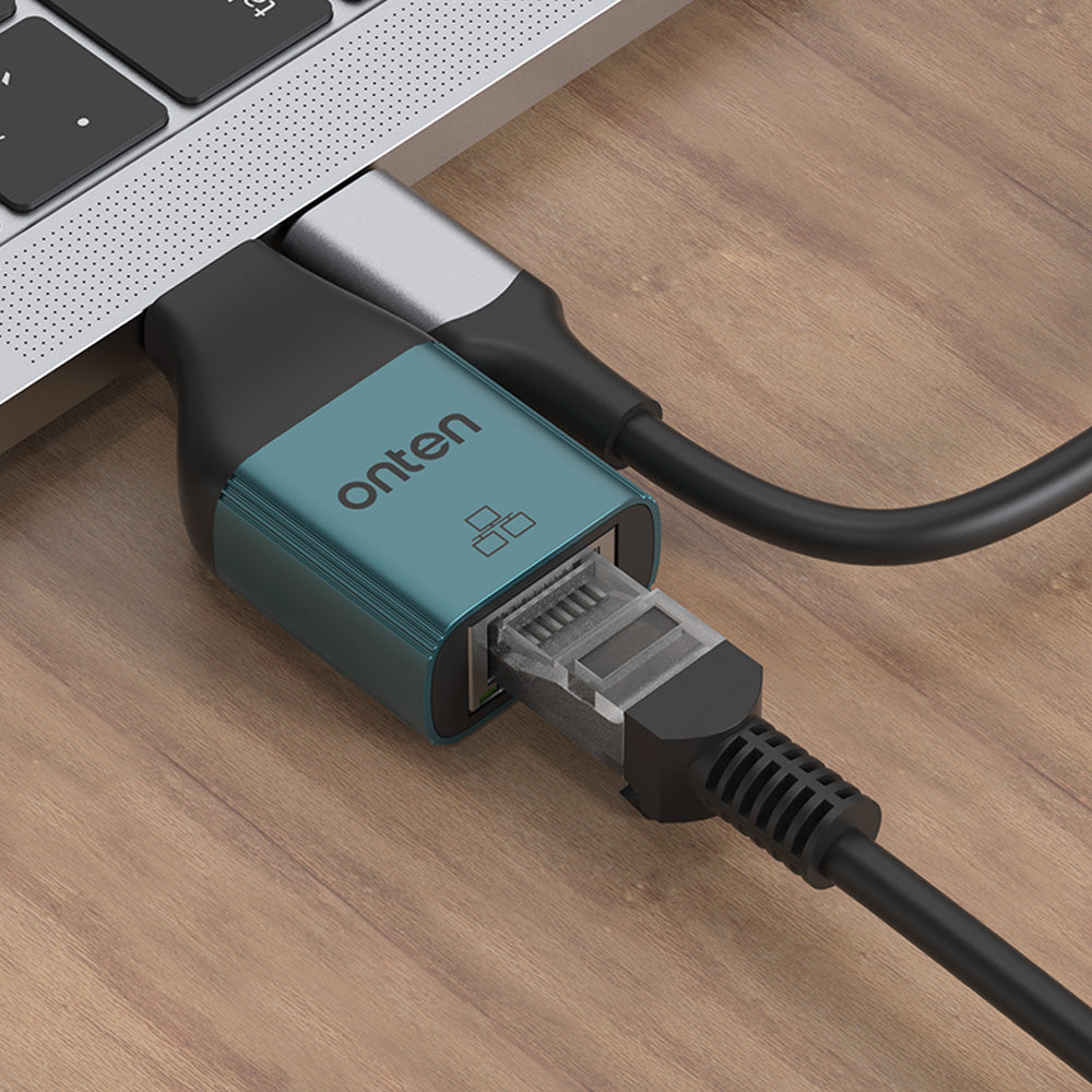 Adaptador compacto USB C a ethernet 10/100 Mbps / OTN-UC101H