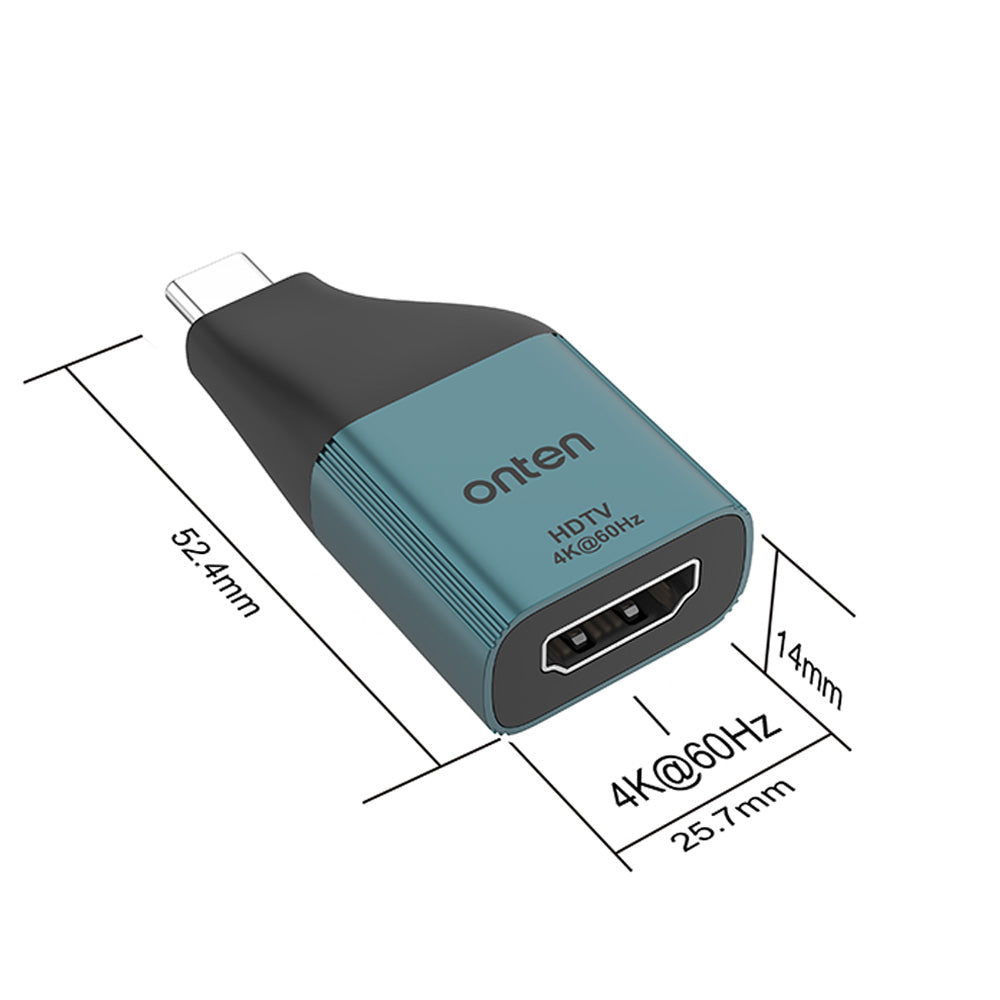 Adaptador compacto USB C a HDMI 4K@60Hz / OTN-UC102