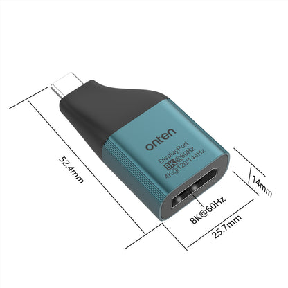 Adaptador compacto USB C a DP 8K@60Hz / OTN-UC103