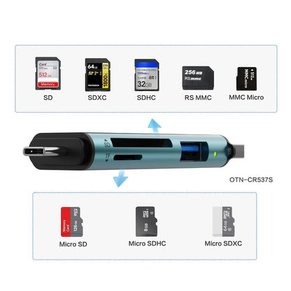 Lector de memoria dual SD+micro SD, USB 3.0 / OTN-CR537S
