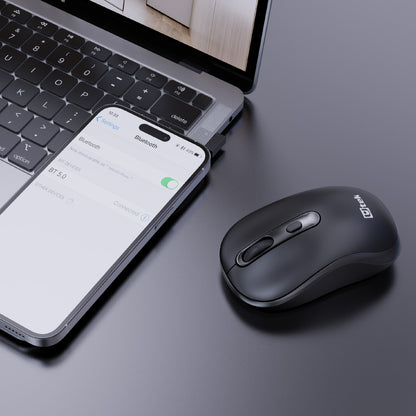 Mouse inalámbrico combo bluetooth y 2,4Ghz, 1600dpi / UT- MOW410