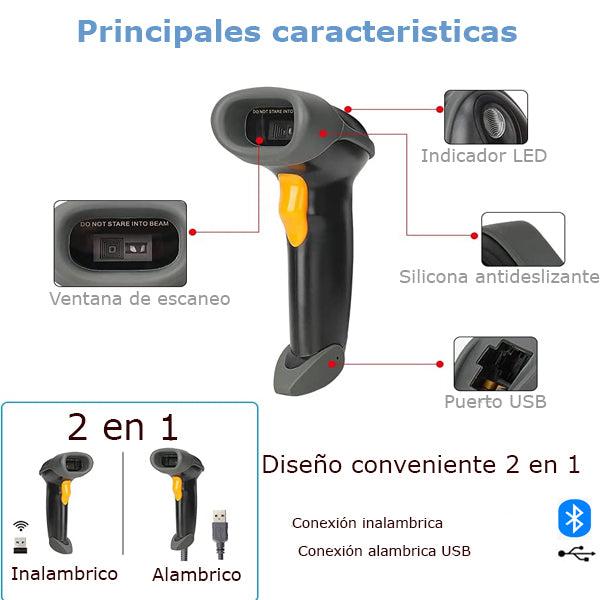 Lector CCD Bluetooth con procesador de 32bits / mod. UT-BSCBT8