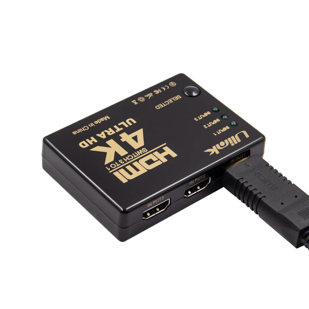 Switch de video HDMI 4K de 3 puertos / mod. UL-VS4K3