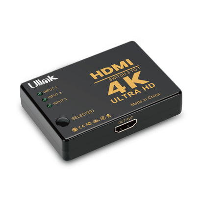 Switch de video HDMI 4K de 3 puertos / mod. UL-VS4K3