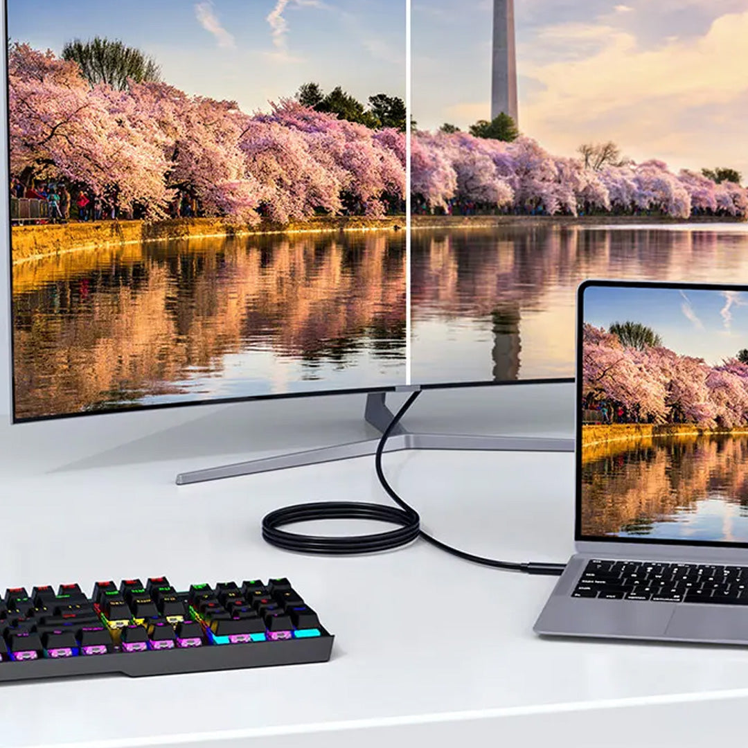 Cable USB C a Display port 4K60Hz con cable 1,8mts / UL-CDP18