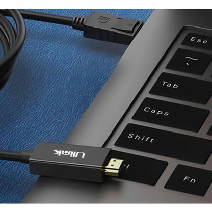 Cable de video Display Port Macho a HDMI 4K macho color negro con cable 1,8mts/ mod. UL-DPHD18