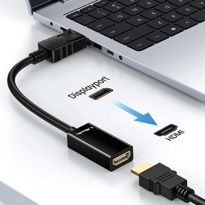 Adaptador de video Display Port Macho a HDMI 4K hembra color negro / mod. UL-DPHDMI
