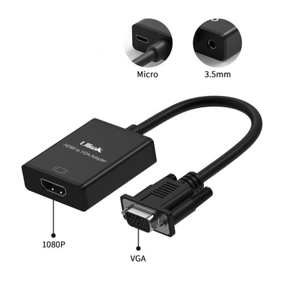 Conversor VGA + audio HDMI cable 20cm / mod. UL-CV2500C
