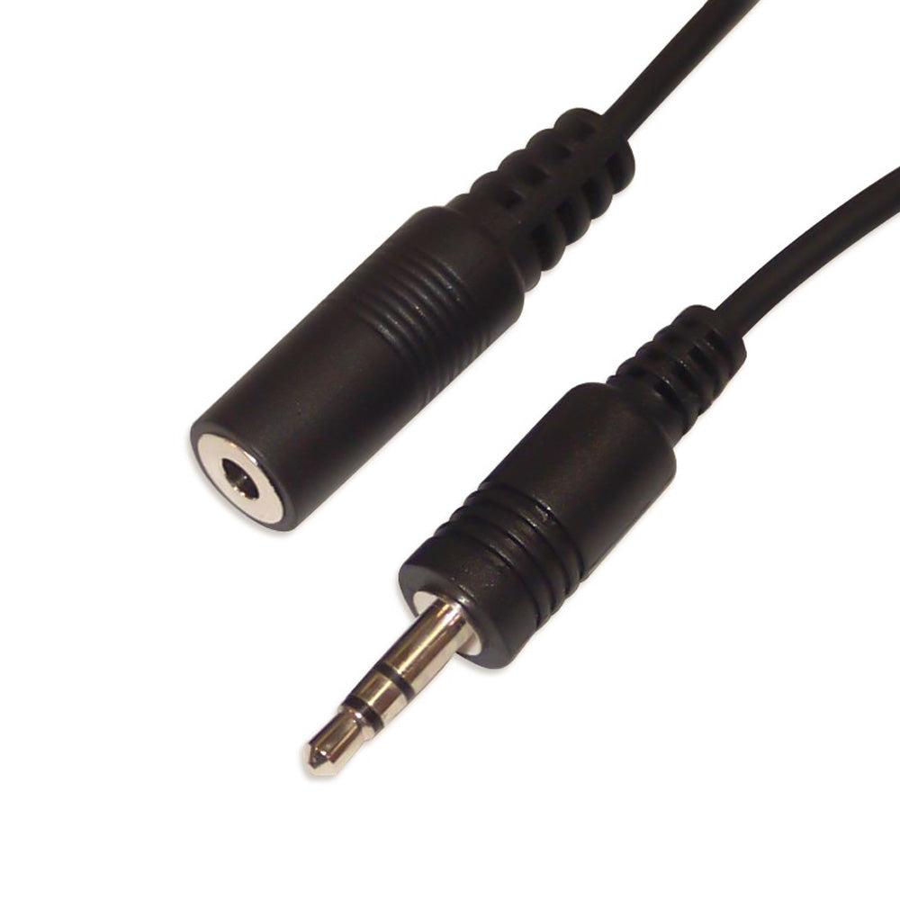 Cable de audio 3,5mm a 3,5mm M-H de 1,5 mts
