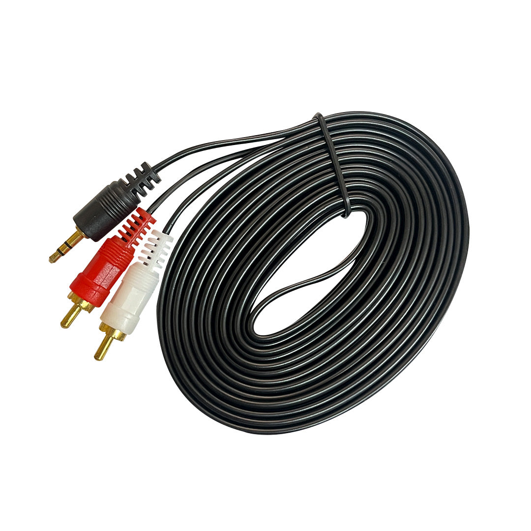 Cable de audio 3,5mm a 2 RCA de 1,5 mts