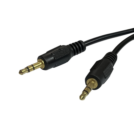 Cable de audio 3,5mm a 3,5mm M-M de 0,5 mts
