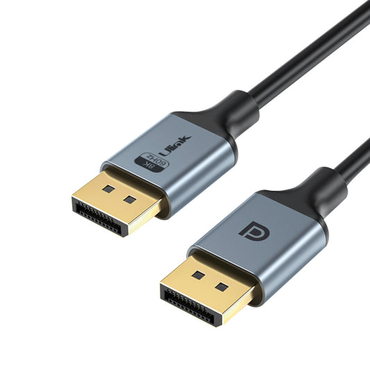 Cable Display port macho - macho version 1.4 , 8K 60Hz, color negro / mod. UL-PROPD8K