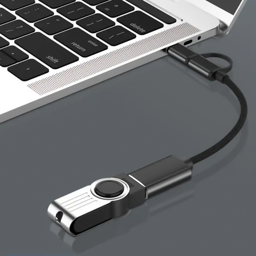 Cable OTG 2 en 1, microUSB + USBC a USB Hembra / BL-ADOTG20
