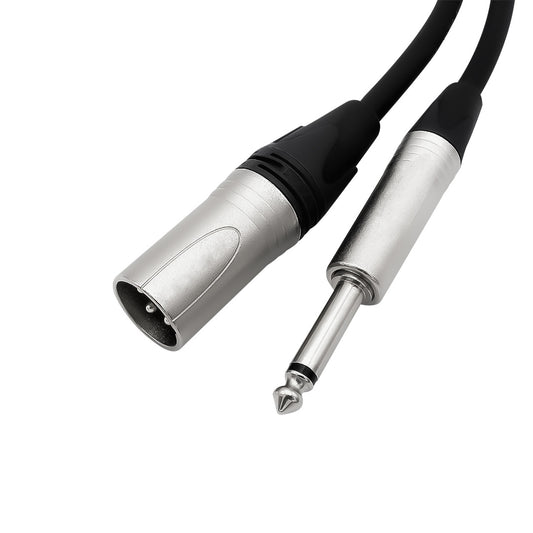 Cable de audio XLR macho a Jack mono de 3 mts / UL-MIC-XJ4003