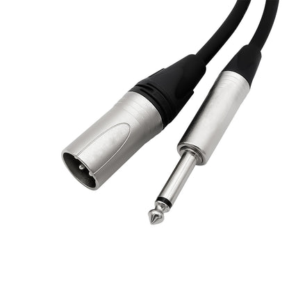 Cable de audio XLR macho a Jack mono de 6 mts / UL-MIC-XJ4006