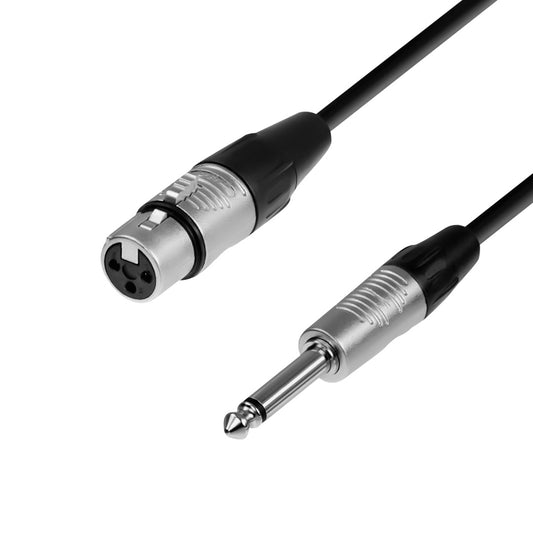 Cable de audio XLR hembra a Jack mono de 10 mts / UL-MIC-LJ6010