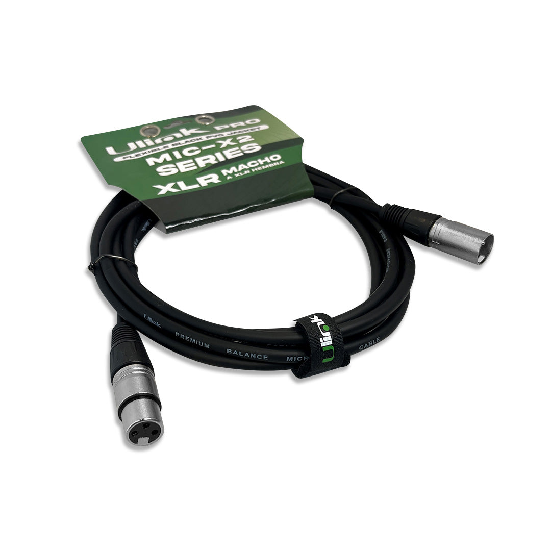 Cable de audio XLR macho hembra de 3 mtsUL-MIC-X2003