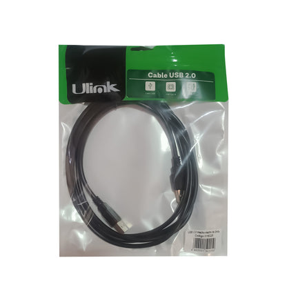 Cable USB 2.0 macho - macho , 2 mts /Ulink