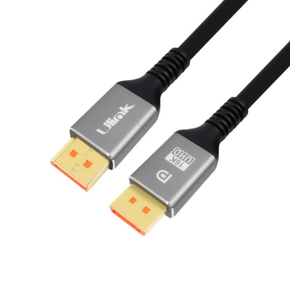 Cable Display port macho - macho version 2,1 , 16K, 60Hz, 1,8mts , color negro / mod. UL-CBDP16K