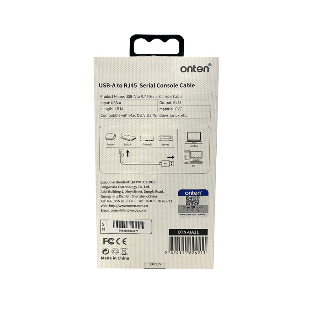 Cable USB C para consola RJ45 / OTN-UC21