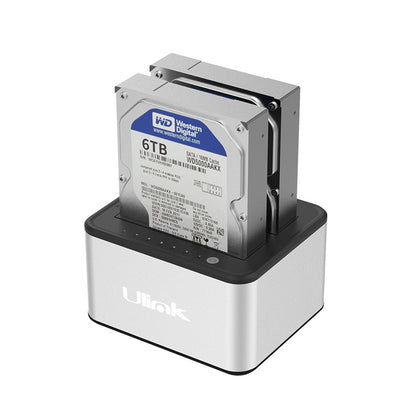 Docking Station USB 3.0 a SATA , 2,5 y 3,5", funcion de clonado / UL-DCK250D