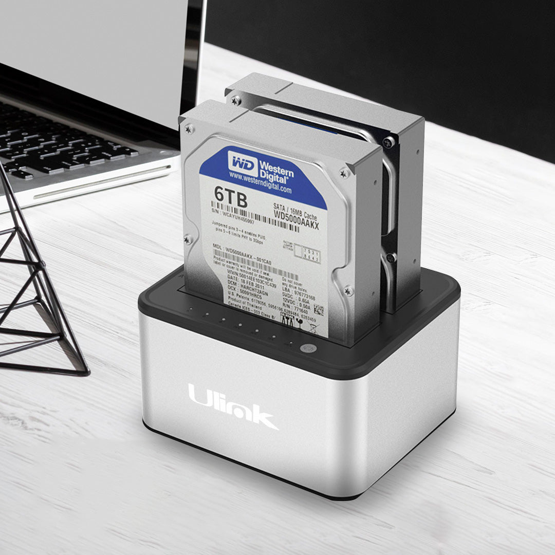 Docking Station USB 3.0 a SATA , 2,5 y 3,5", funcion de clonado / UL-DCK250D